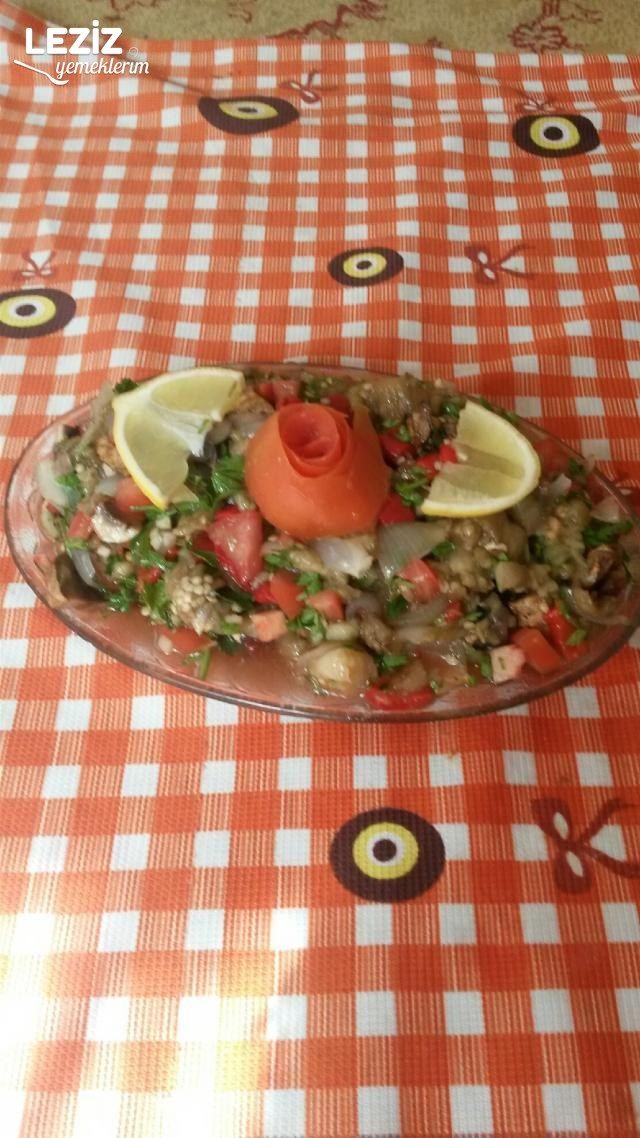 Mantarlı Patlıcan Salatası