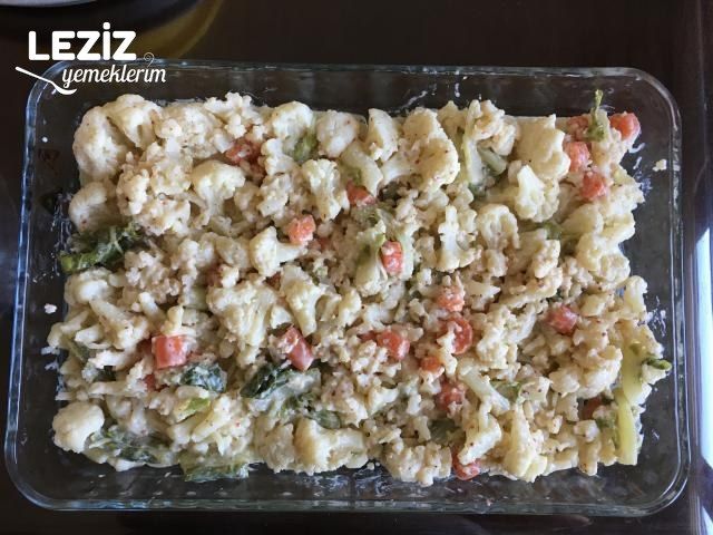 Fırında Havuçlu Karnıbahar