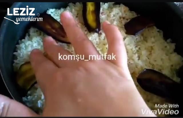 Patlıcanlı Pilav