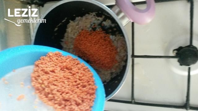 Kırmızı Mercimek Pilavı