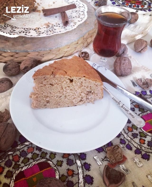 Çaylı Cevizli Kek Leziz Yemeklerim