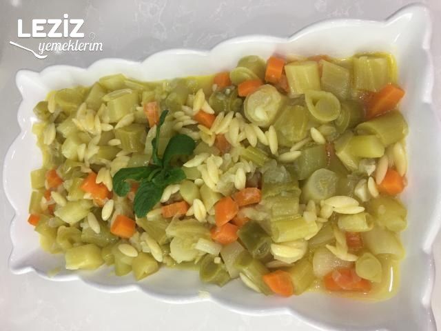 Arpa Şehriyeli Portakallı Pırasa