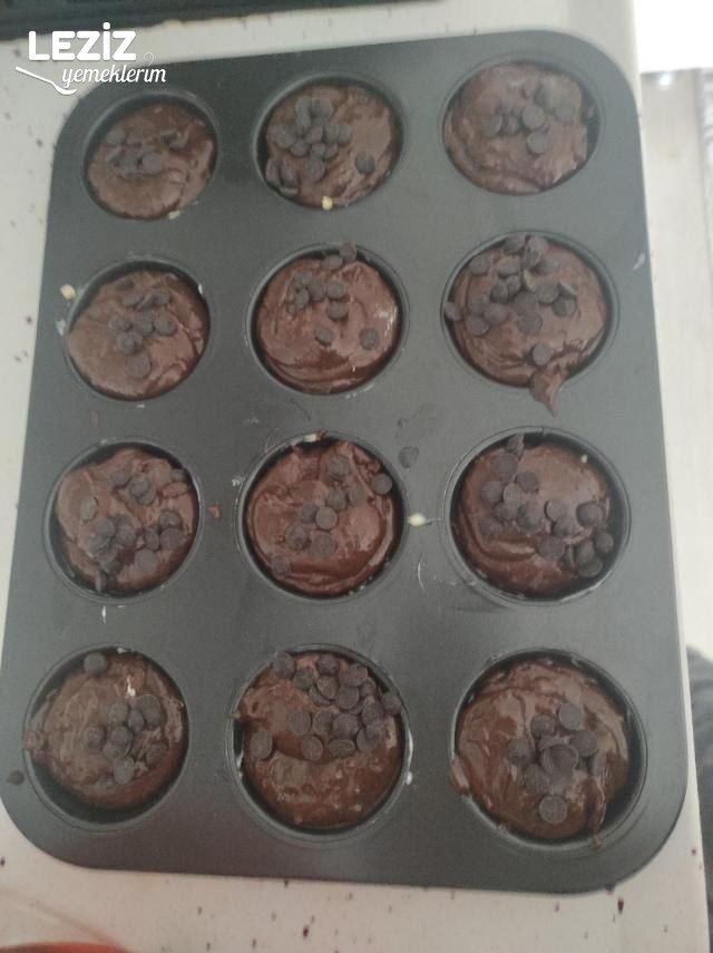 Muffin Kalıbında Çikolatalı Kahveli Kek