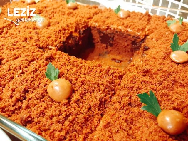 Çikolata Pudingli Dolgulu Kek