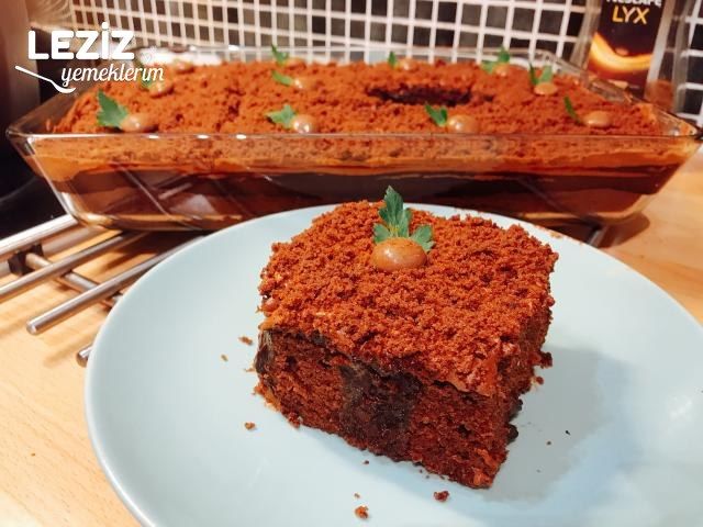 Çikolata Pudingli Dolgulu Kek