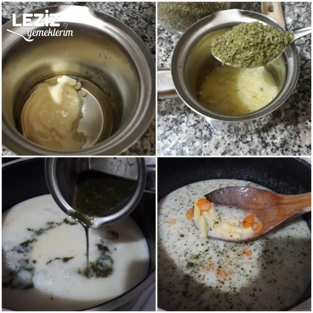 Tavuk Suyana Sebzeli Makarna Çorbası