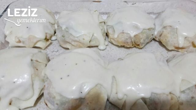 Beşamel Soslu Yufka İle Bohça Kebabı