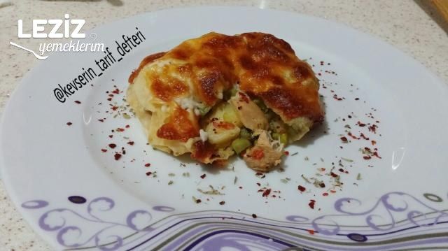 Beşamel Soslu Yufka İle Bohça Kebabı