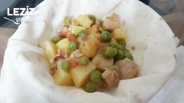 Beşamel Soslu Yufka İle Bohça Kebabı