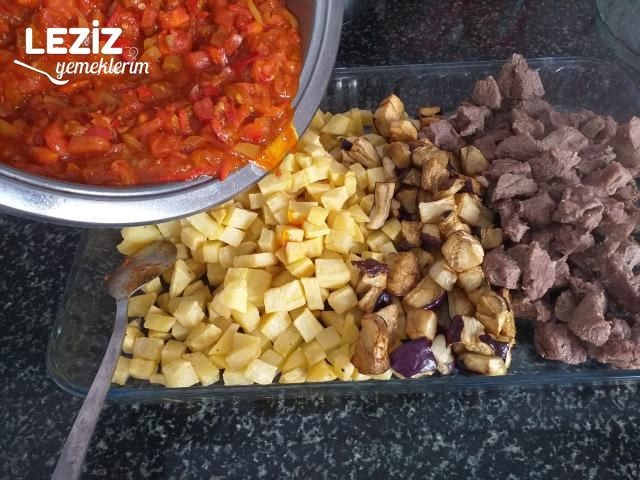 Fırında Sebze Kebabı