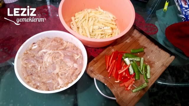 Fırında Tavuklu Kibrit Kebabı (Çok Kolay)