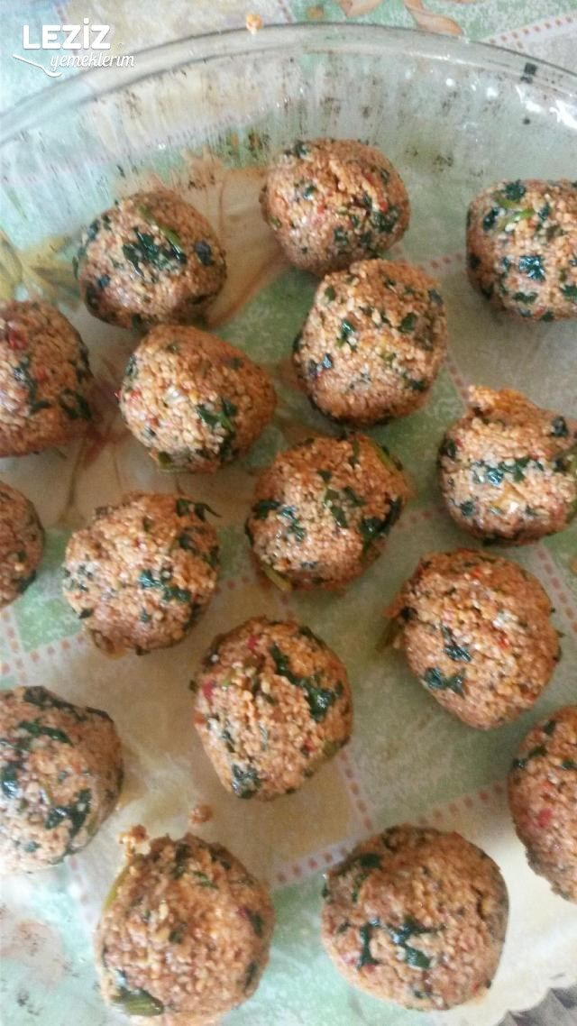 Ispanaklı Bulgur Topları