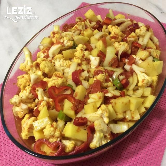 Fırında Soslu Sebzeler