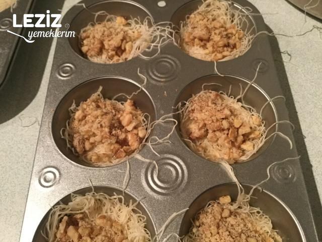 Muffin Kalıbında Tel Kadayıf