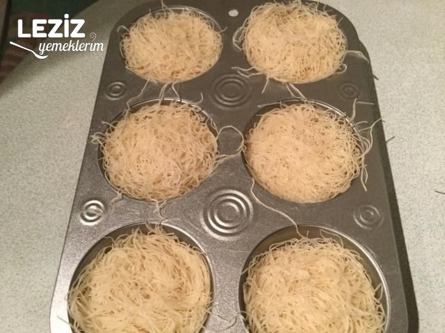 Muffin Kalıbında Tel Kadayıf