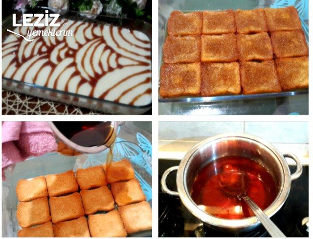 Karamelize Şerbetli Az Malzemeli Etimek Tatlısı