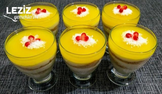 Portakal Soslu Muhallebili Kup