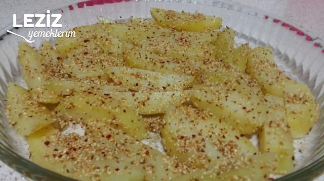 Fırında Çıtır Patates Dilimleri