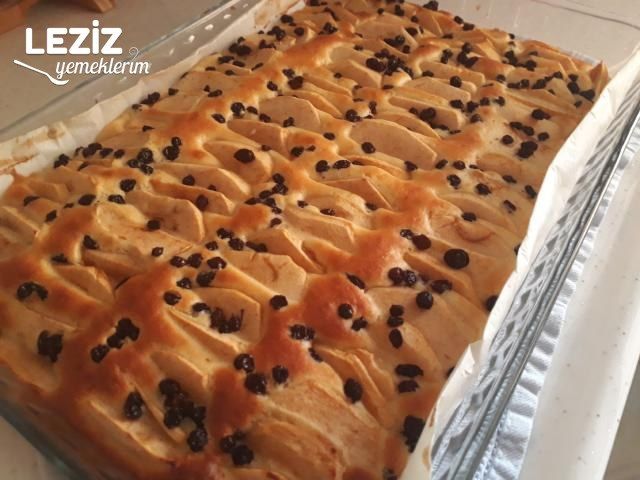Soslu Elmalı Kek Tarifi