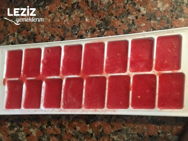 Derin Dondurucuda Domates