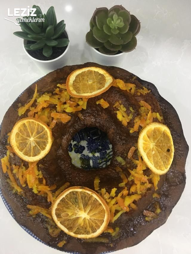 Portakal Şerbetli Portakallı Kek Leziz Yemeklerim