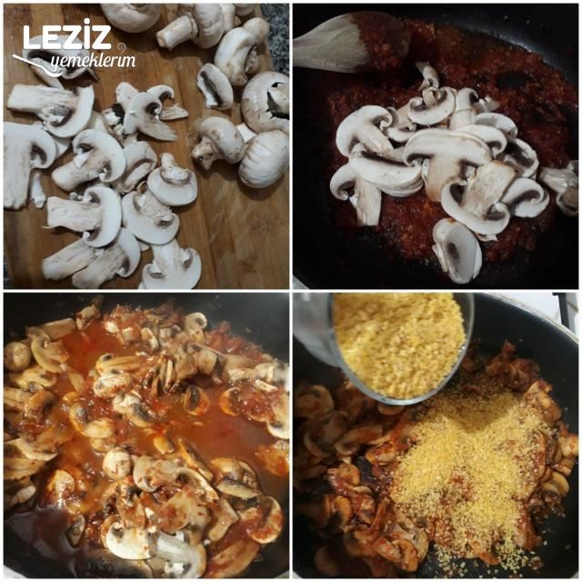 Mantarlı Nefis Bulgur Pilavı Tarifi