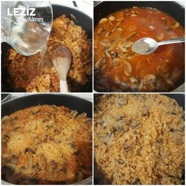 Mantarlı Nefis Bulgur Pilavı Tarifi