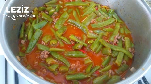 Lokum Gibi Kıymalı Taze Fasulye