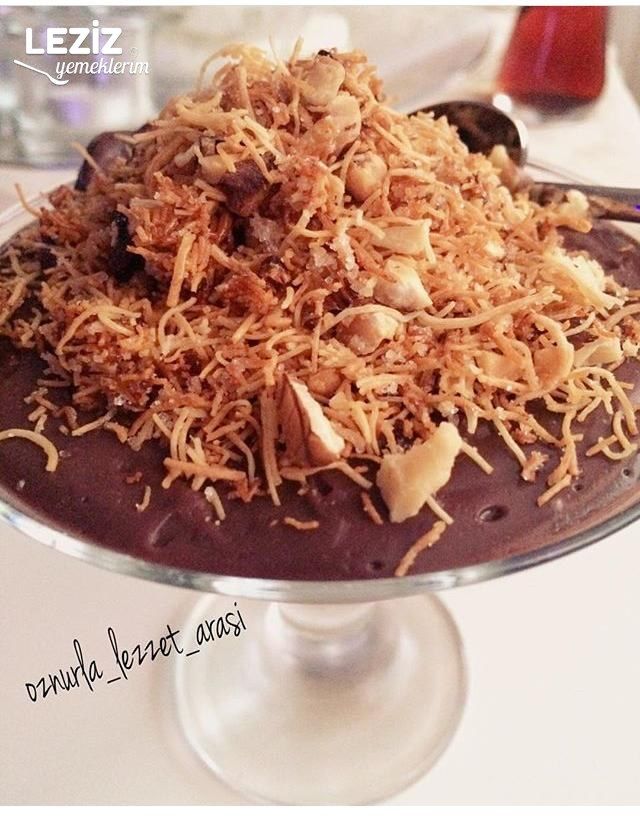 Çikolata Muhallebili Kadayıf