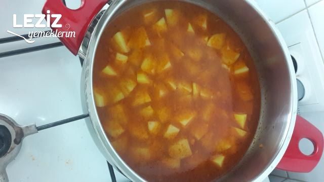 Tavuk Bagetli Patates Yemeği