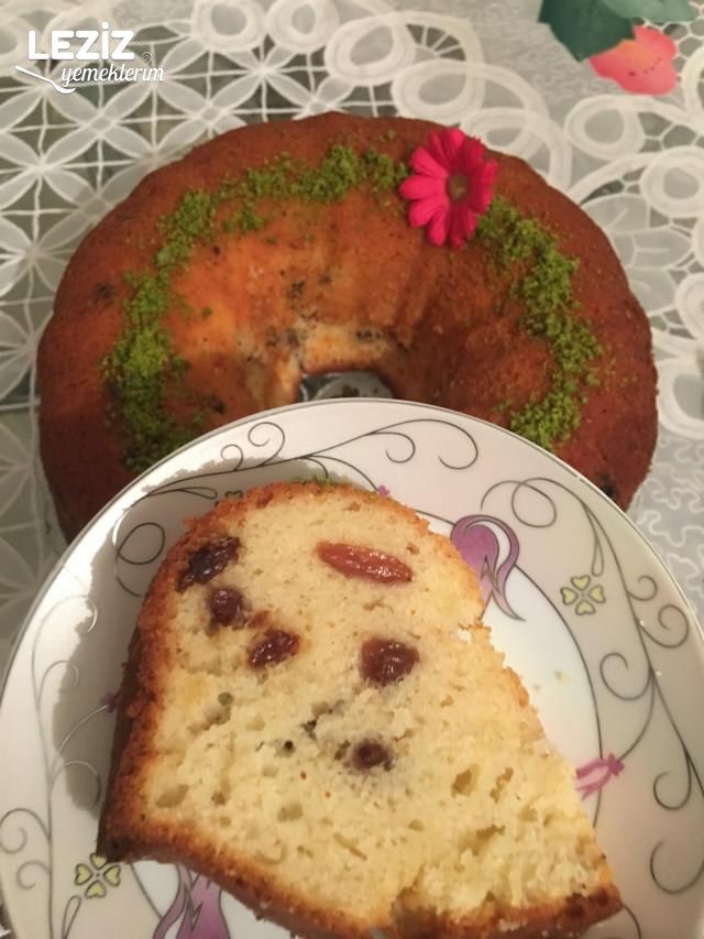 Limon Aromalı Üzümlü Kek Nasıl Yapılır? Leziz Yemeklerim
