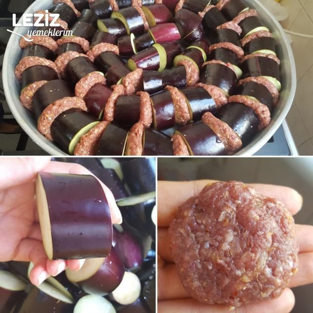Pratik Fırında Köfteli Patlıcan Dizme (Lezzeti Şahane)
