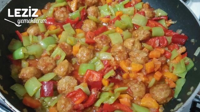 Fırında Patates Püreli Sebzeli Mantar