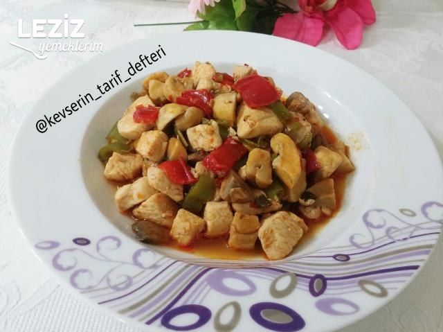 Mantarlı Tavuk Sote Yapılışı