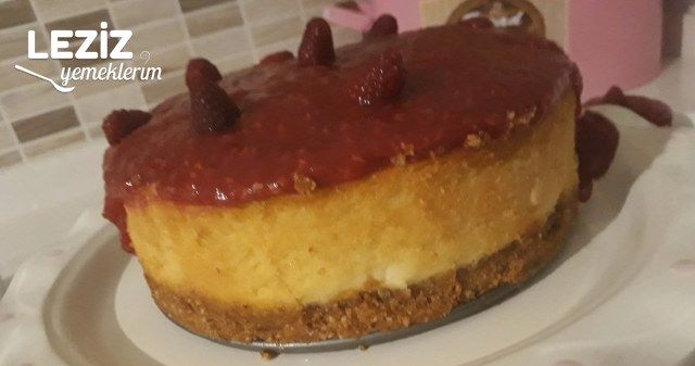 Süzme Yoğurtlu Frambuazlı Cheesecake