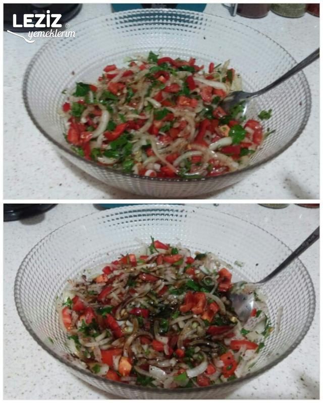 Kolayca Yapabileceğiniz Enfes Kebapçı Salatası