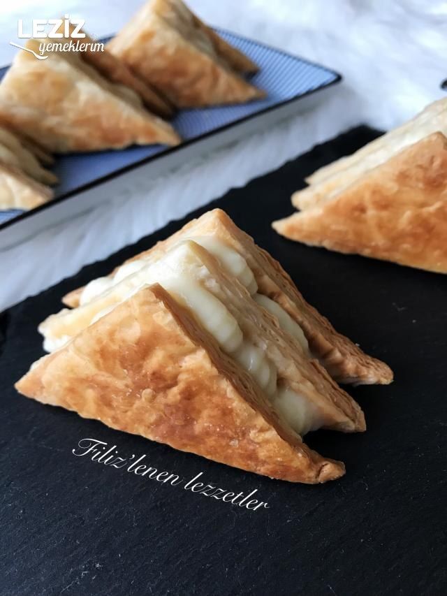 Üçgen Milföy Pasta (Videolu Tarif)