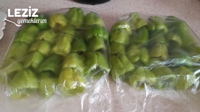 Dondurucuya Dolmalık Biber Konulması