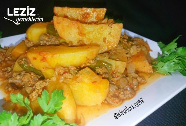 Kıymalı Patates Oturtması (Kızartarak)