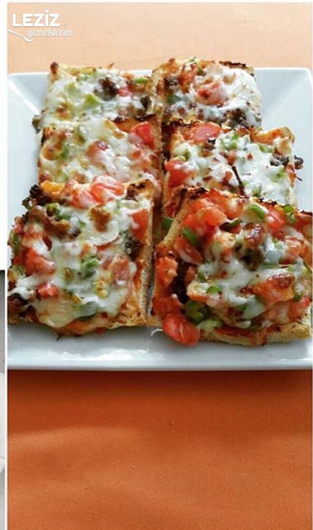 Pratik Tost Ekmeğiyle Pizza