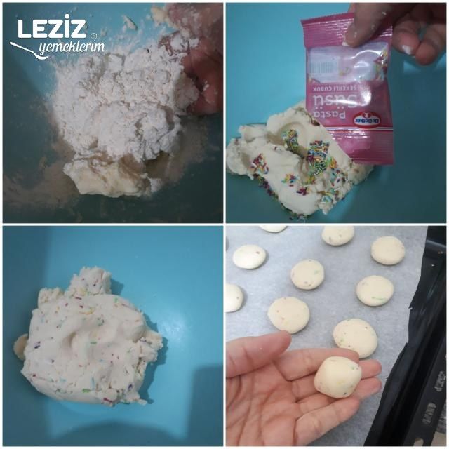 Renkli Kurabiye Tarifi