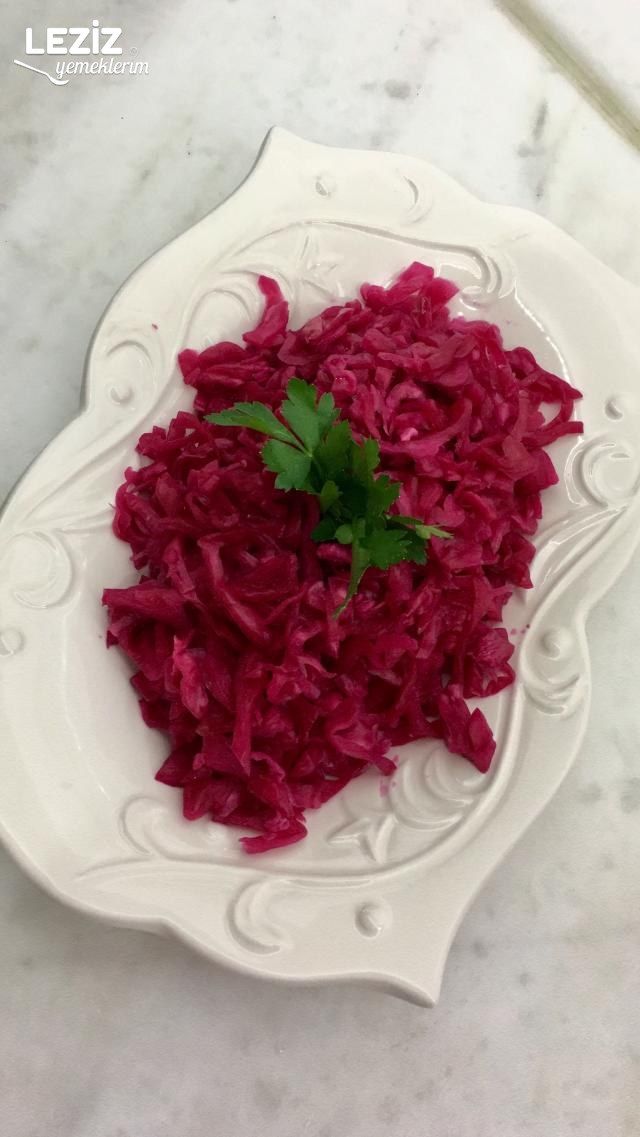 Mor Lahana Turşusunun Yapılışı