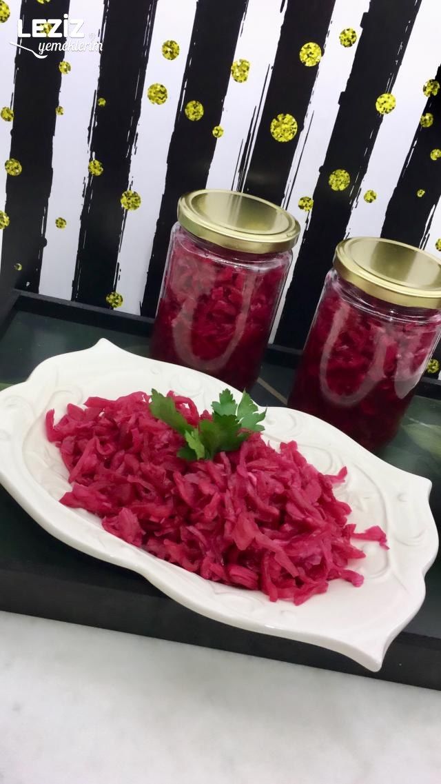 Mor Lahana Turşusunun Yapılışı