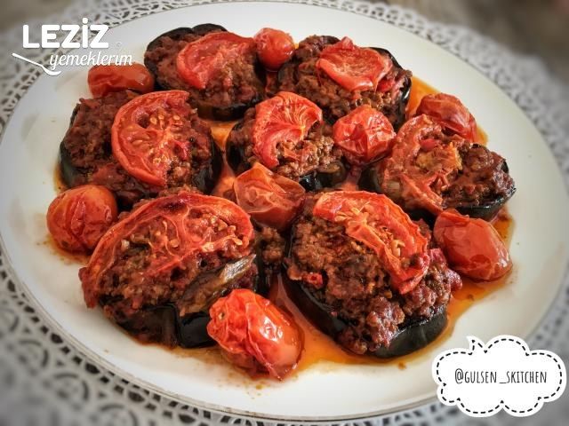 Kıymalı Bostan Patlıcan Kebabı Tarifi