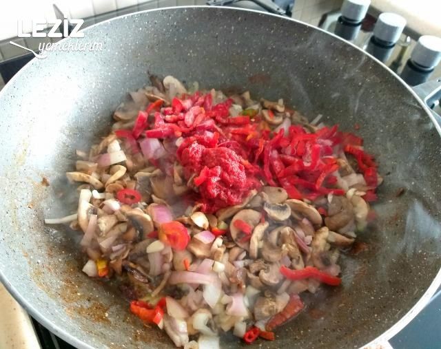 Mantarlı Spagetti Makarna