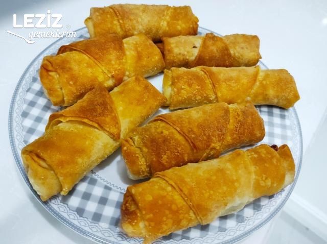 Kızartmadan Fırında Pastırmalı Börek