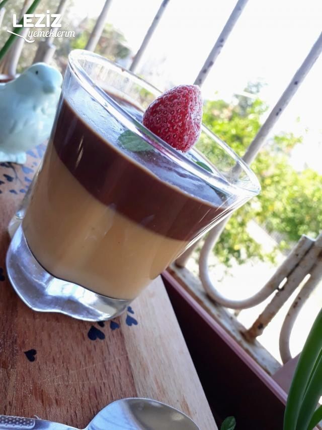 Karamelli Çikolatalı Puding (2 Lezzet Bir Arada)