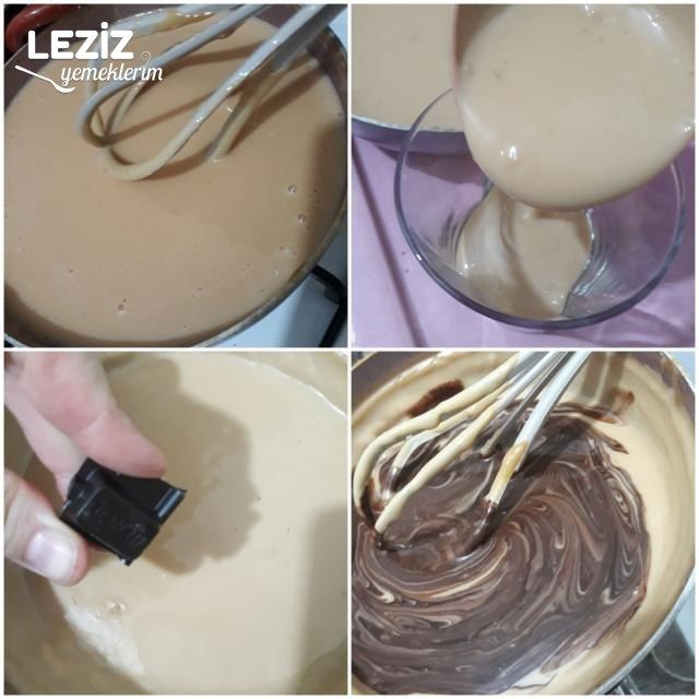 Karamelli Çikolatalı Puding (2 Lezzet Bir Arada)