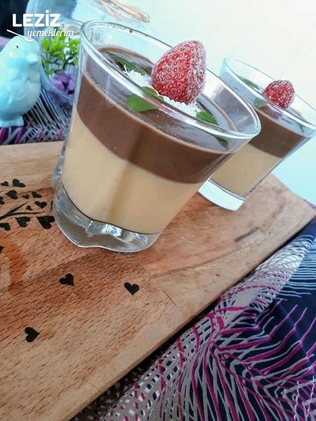 Karamelli Çikolatalı Puding (2 Lezzet Bir Arada)