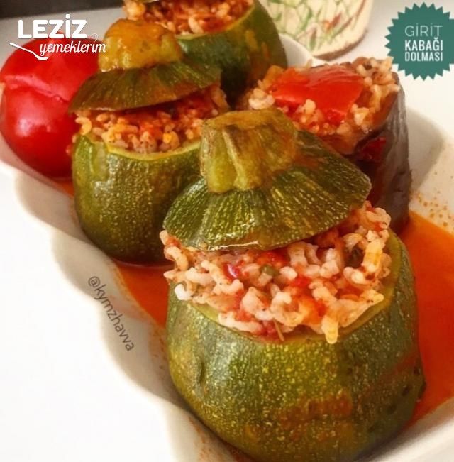 İç Malzemesi Çiğden, 5 Dakikada Girit Kabağı Dolması